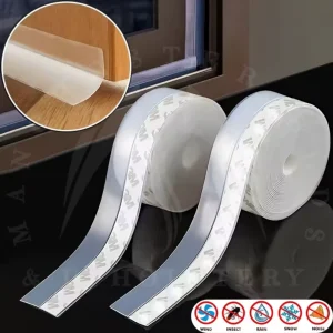5M Seal Adhesive Silicone Draught Excluder Window Door Tape Weather Stopper