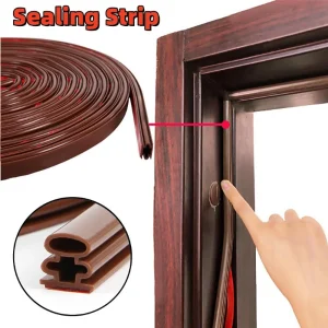 Draught Excluder Self Adhesive Silicon Rubber Door Window Seal Strip Roll Foam