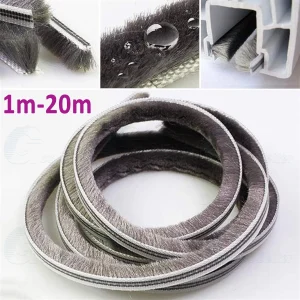 5mm/6mm/7mm Hairy Door and Window Brush Draught Excluders Pile Seal Draft Strip
