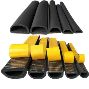 EPDM Rubber Sealing Strip D-Shape Foam Sticky Tape Door Window Draught Excluder