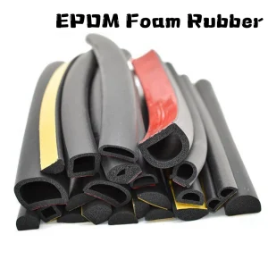 Self Adhesive EPDM Foam Rubber Sealing Strip D-Type Door Window Draught Excluder